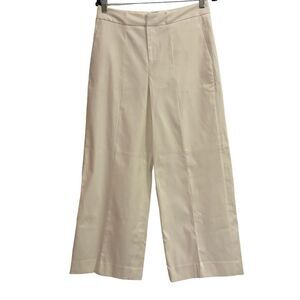 Everlane NWOT White Wide Leg Minimalist High Rise Trousers Pants w Pocke…